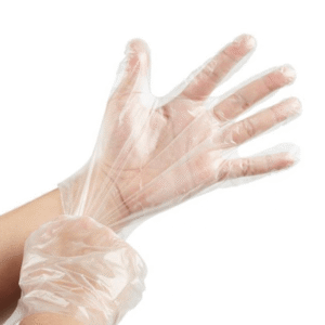 GUANTES PLASTICOS TRANSPARENTES