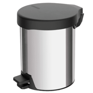 PAPELERA PEDAL ACERO 12L