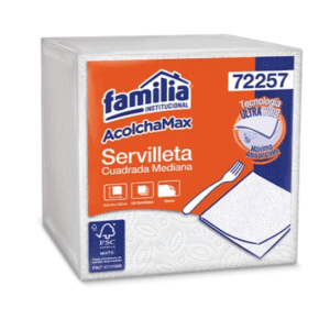 SERVILLETA CUADRADA X 100 REF-7225 BLANC