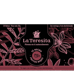 TE NEGRO FRUTOS ROJOS X 20 SOBRES